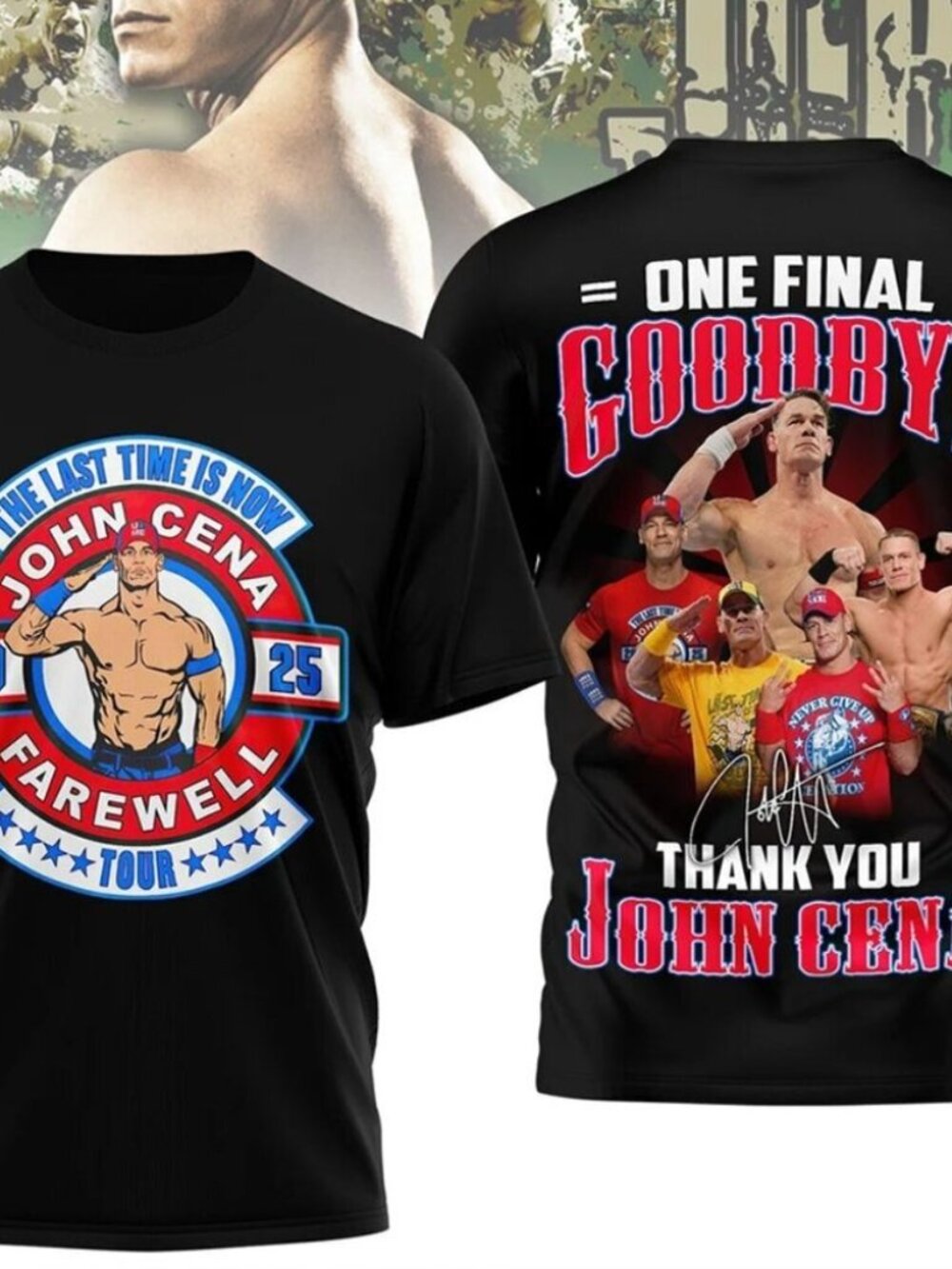 John Cena Farewell Tour 2025 Shirt One Final Goodbye Wrestling Fan Tribute Shirt